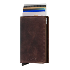 Secrid Wallets Slimwallet Vintage 10 cm - chocolate