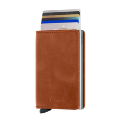 Secrid Wallets Slimwallet Vintage 10 cm - Cognac-Silver