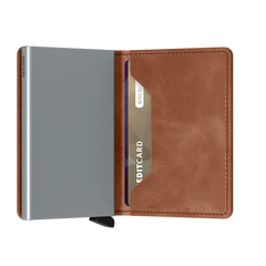 Secrid Wallets Slimwallet Vintage 10 cm - Cognac-Silver