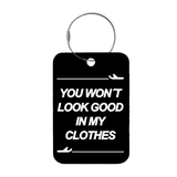 Tag-It Gepäckanhänger 9 cm - You Won't Look - Schwarz