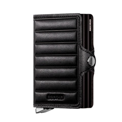 Secrid Premium Kollektion Twinwallet Emboss Lines 10 cm - Black