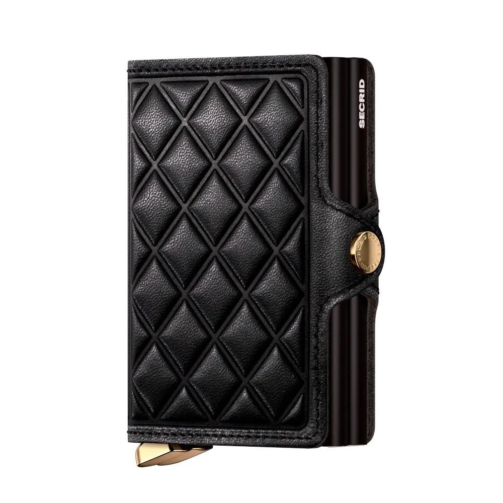 Secrid Premium Kollektion Twinwallet Emboss Diamond 10 cm - Black Secrid - koffer - direkt.de